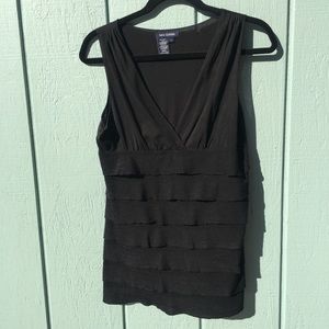 Black top ruffles